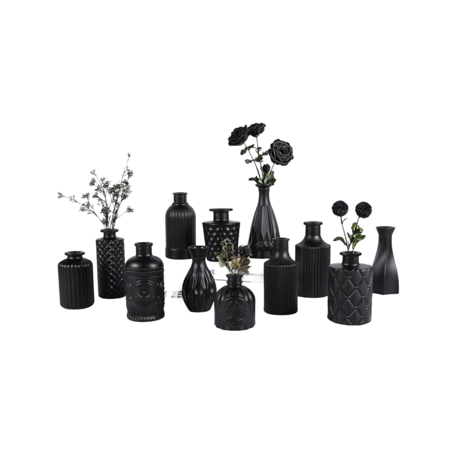 Black vases (precio unitario)