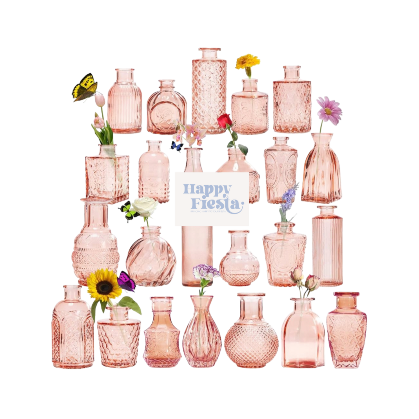 Pink vases (precio unitario)