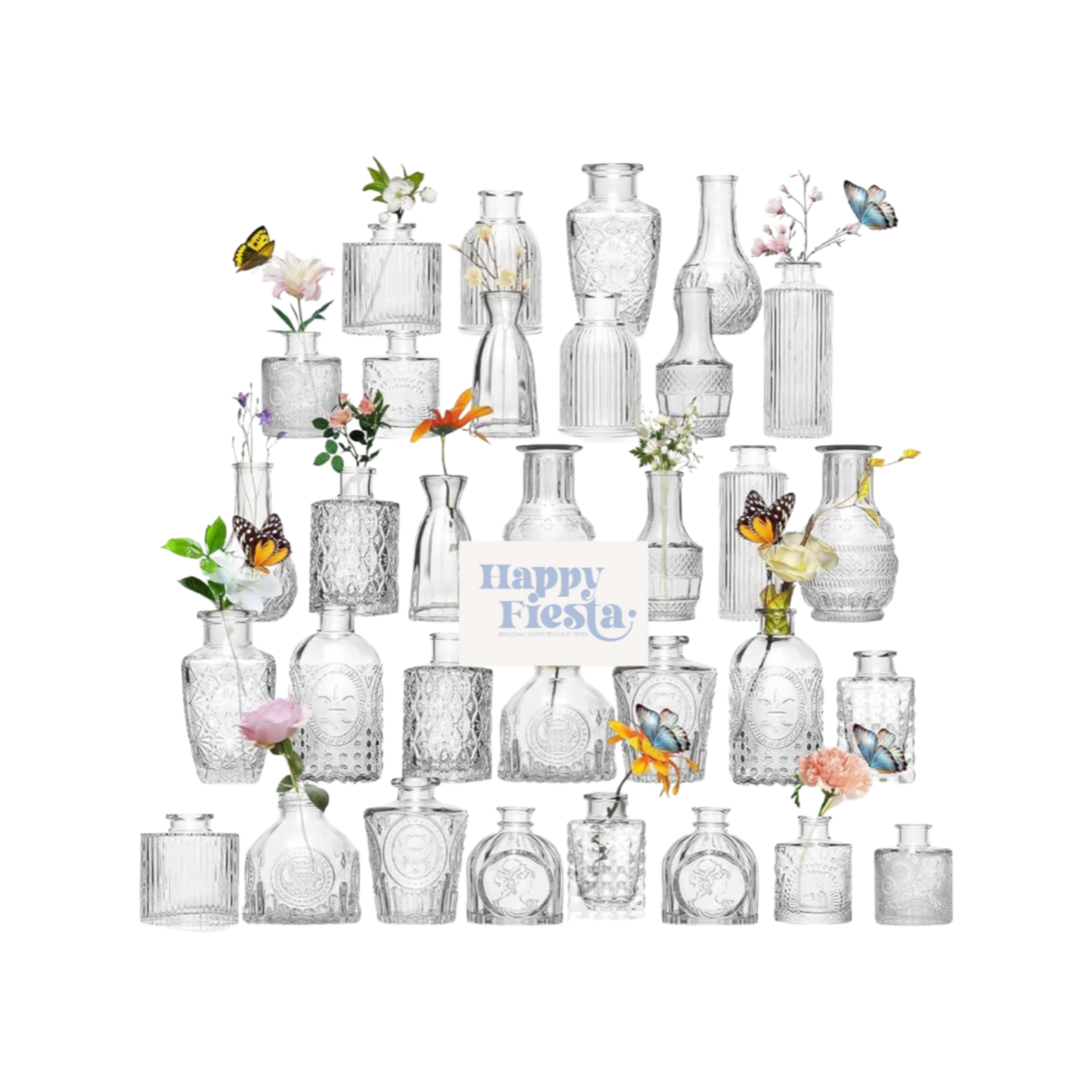 Clear vases (precio unitario)
