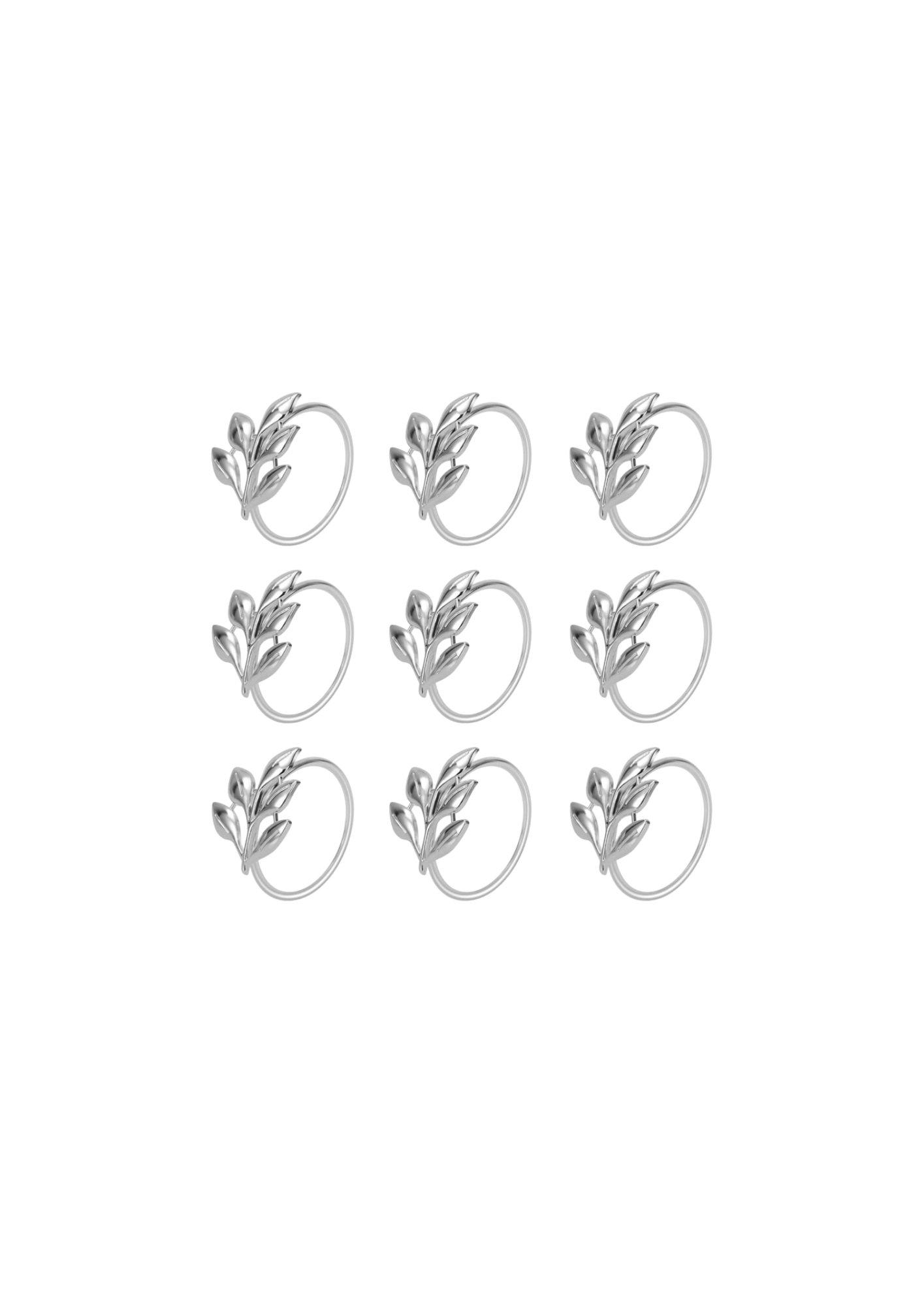 Leaf silver ring (precio unitario)