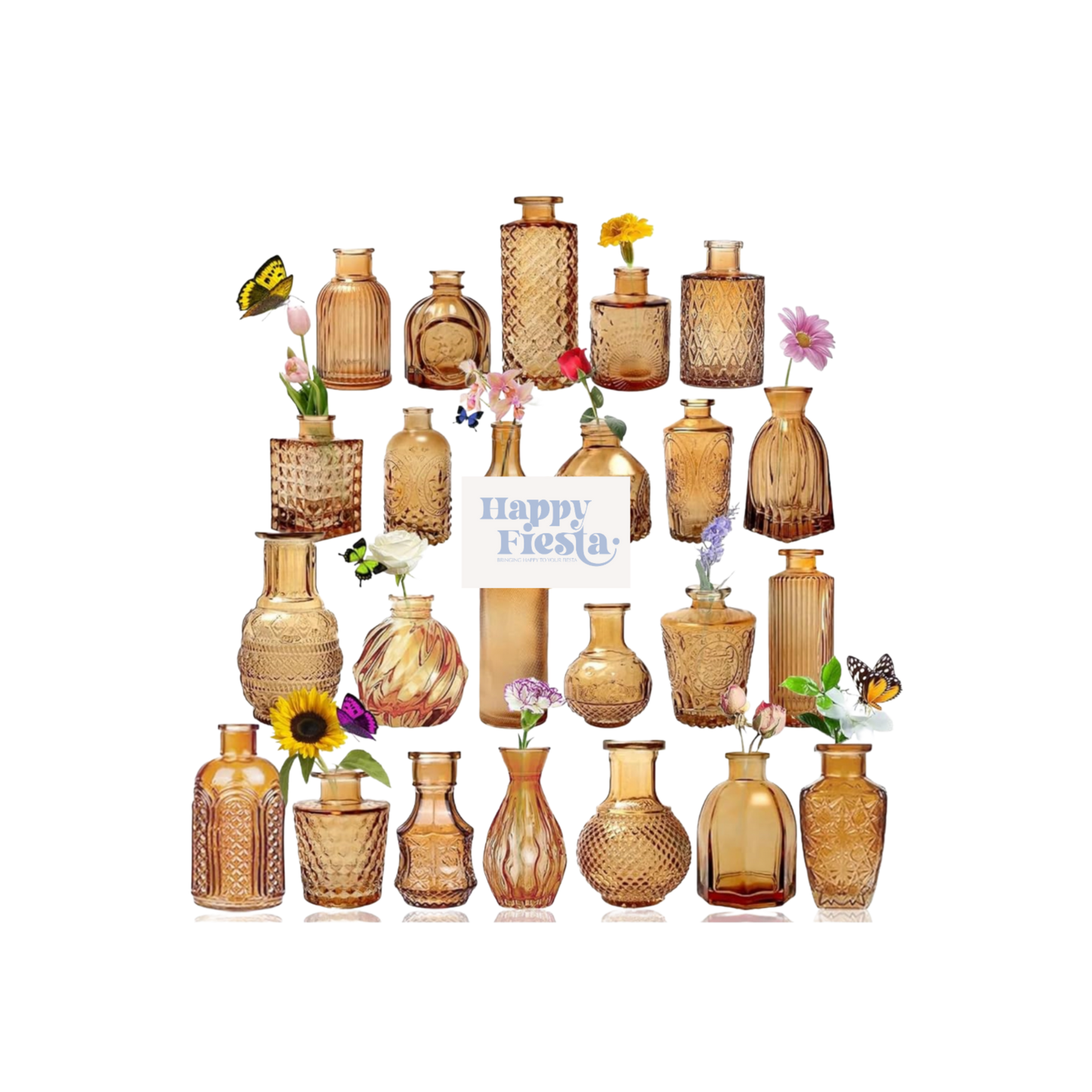 Amber vases (precio unitario)