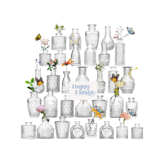 Clear vases (precio unitario)